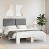 vidaXL Letto con Testiera Rivestita Grigio chiaro 160 x 200 cm