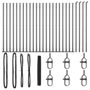 vidaXL Palo della recinzione Grigio