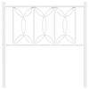 vidaXL Testiera di Ricambio in Metallo Bianco 75 cm