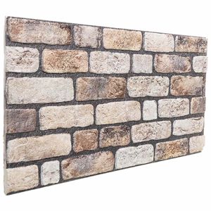 vidaXL Pannelli da parete 10 pcs Marrone Chiaro 100 x 50 cm