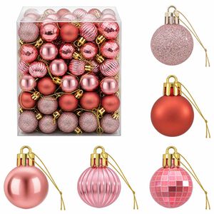 vidaXL Set di Palline di Natale 150 pz Rosa e ros&eacute; Diam. 3 cm