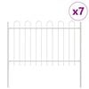 vidaXL Recinzione per Giardino BOXTEL 7 pz 11,9 x 1 m Bianco