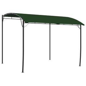 vidaXL Gazebo 3 x 3 x 2,55 m Verde Tessuto e Alluminio 180 gsm