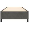 vidaXL Giroletto senza Materasso Grigio Scuro 100x200 cm Velluto
