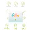 Pillo Pannolini per Neonati 186 pz Taglia 2 (4-8 kg)