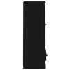 vidaXL Credenza Nera 36x35,5x103,5 cm in Legno Multistrato