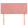 vidaXL Testiera Rosa 80x5x78/88 cm in Velluto