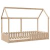vidaXL Giroletto Casetta per Bambini 90x200 cm Legno Massello di Pino
