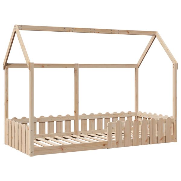 vidaXL Giroletto Casetta per Bambini 90x200 cm Legno Massello di Pino