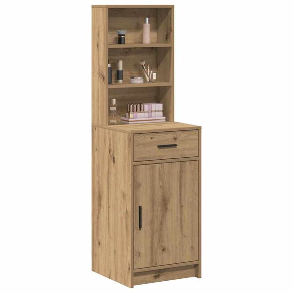 vidaXL Credenza con cassetto Rovere artigianale 40 x 40,5 x 135 cm