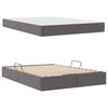 vidaXL Letto con contenitore e materasso Grigio 140 x 200 cm