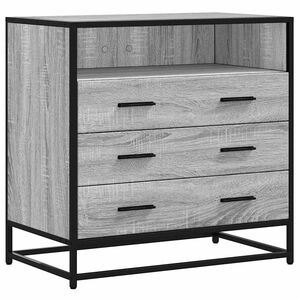 vidaXL Cassettiera Grigio Sonoma 70x41x70 cm in Legno Multistrato
