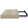 vidaXL Scaffali a Parete 4 pz Rovere 50x23x3,8 cm in MDF