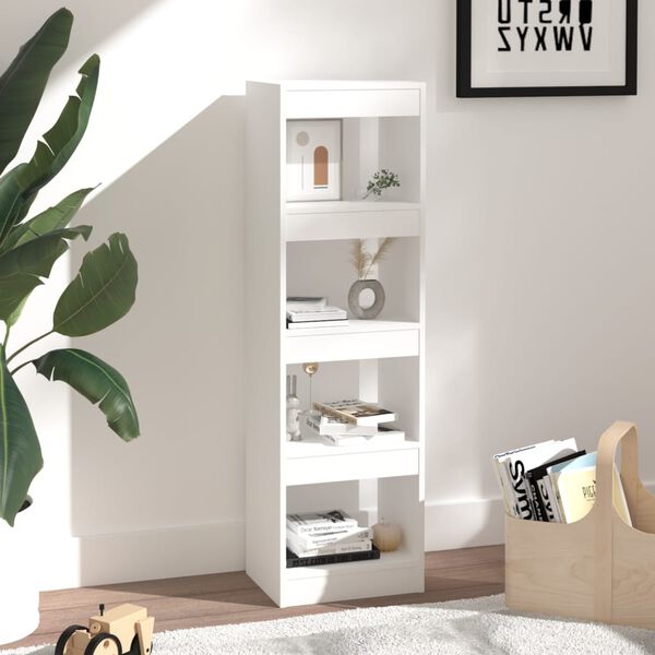 vidaXL Libreria/Divisorio Bianco 40x30x135 cm