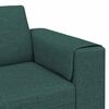 vidaXL Divano per Soggiorno 3 pcs Verde Scuro Poliestere