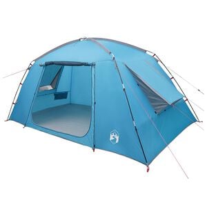 vidaXL Tenda Capanna con tetto Blu 400 x 210 x 180 cm Poliestere