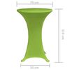 vidaXL Copertura Elastica per Tavolo 2 pezzi 70 cm Verde
