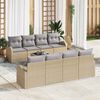 vidaXL Set Divano da Giardino Beige 55 x 55 x 37 cm polyrattan