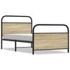 vidaXL Giroletto senza Materasso Rovere Sonoma 100x200cm in Truciolato