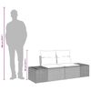 vidaXL Divano da giardino Grigio 123 x 62 x 69cm polyrattan