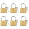 vidaXL U Lock con Chiavi 6 pz Ottone Ferro