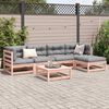 vidaXL Set Divani Giardino 6 pz Cuscini Legno Massello Abete Douglas