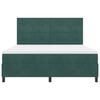 vidaXL Letto a Sorgente LED Verde Scuro 180 x 200 cm Tessuto