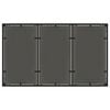 vidaXL Tavolo Giardino 150x90x75 cm Vetro Temperato e Polyrattan Nero