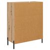 vidaXL Credenza Rovere artigianale 69,5 x 34 x 90 cm Legno multistrato
