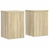 vidaXL Supporti per Piante 2 pz Rovere 20x20x30 cm in Multistrato
