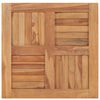 vidaXL Piano del Tavolo in Legno Massello di Teak 60x60x2,5 cm