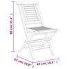 vidaXL Set da Pranzo per Giardino 5 pz in Legno Massello di Teak