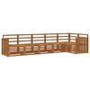 vidaXL Set di divani da esterno 6 pz Naturale Poliestere