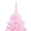 vidaXL Albero di Natale Preilluminato con Palline Rosa 210 cm PVC