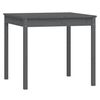 vidaXL Set da Pranzo per Giardino 5pz Grigio in Legno Massello di Pino