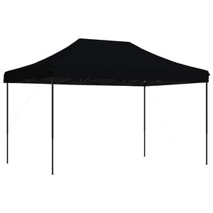 vidaXL Tenda da Festa Pieghevole Pop-Up Nero 292x292x315 cm