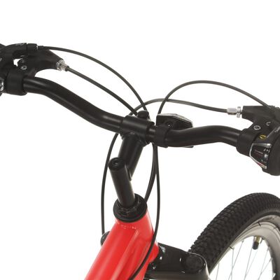vidaXL Mountain Bike 21 Speed 27,5" Ruote 42 cm Rosso