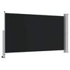 vidaXL Tenda da Sole Laterale Retrattile 140 x 300 cm Nera