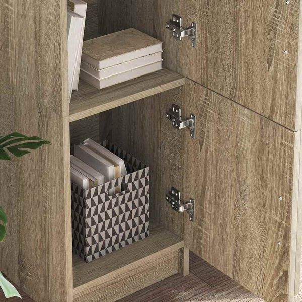 vidaXL Scrivania 2 pcs Rovere Sonoma