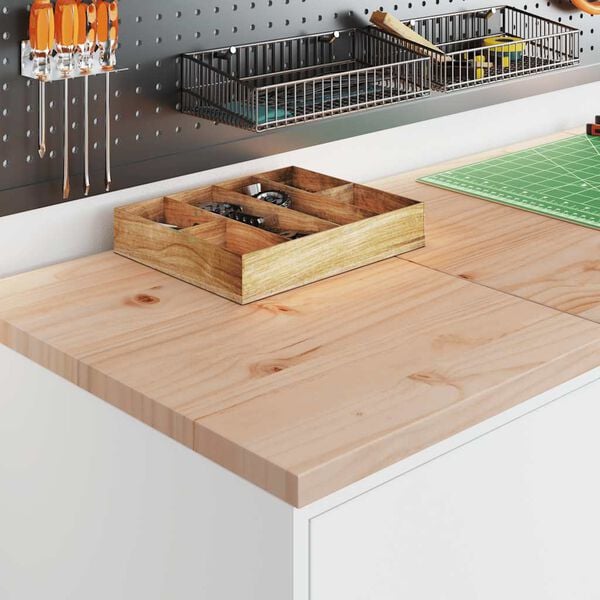 vidaXL Armadietto da Garage Bianco 40x51x85 cm Legno Massello di Pino