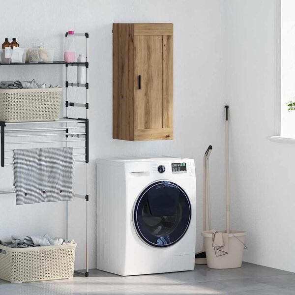 vidaXL Pensile Rovere artigianale 34,5 x 34 x 90 cm Legno multistrato