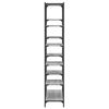 vidaXL Libreria Grigio Sonoma 100x32x170 cm Legno Multistrato e Ferro