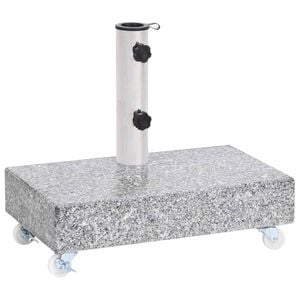 vidaXL Base per Ombrellone Grigio Chiaro 45x25x8,3 cm in Granito