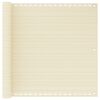 vidaXL Schermo Frangivista per Balcone Crema 90x600 cm in HDPE