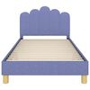 vidaXL Struttura letto per bambini con testata Blu jeans 80 x 200 cm