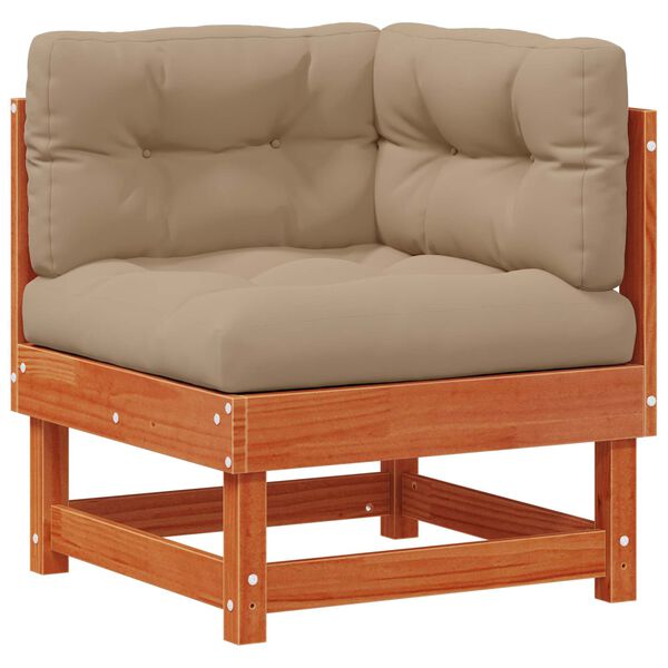 vidaXL Set Lounge da Giardino 13 pcs Marrone Cera