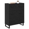 vidaXL Credenza con cassetto Rovere Nero 69,5 x 34 x 90 cm