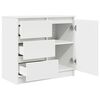vidaXL Credenza con Cassetto Bianco 71x35x65 cm in Legno Multistrato