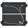 vidaXL Faretto da soffitto Nero 26.5 x 26 x 11.5 cm Acciaio