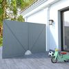 vidaXL Tenda Laterale per Terrazza Pieghevole Grigio 240x160 cm